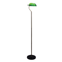 Bankers Antique Brass with Green Glass Shade Floor Lamp product image 3