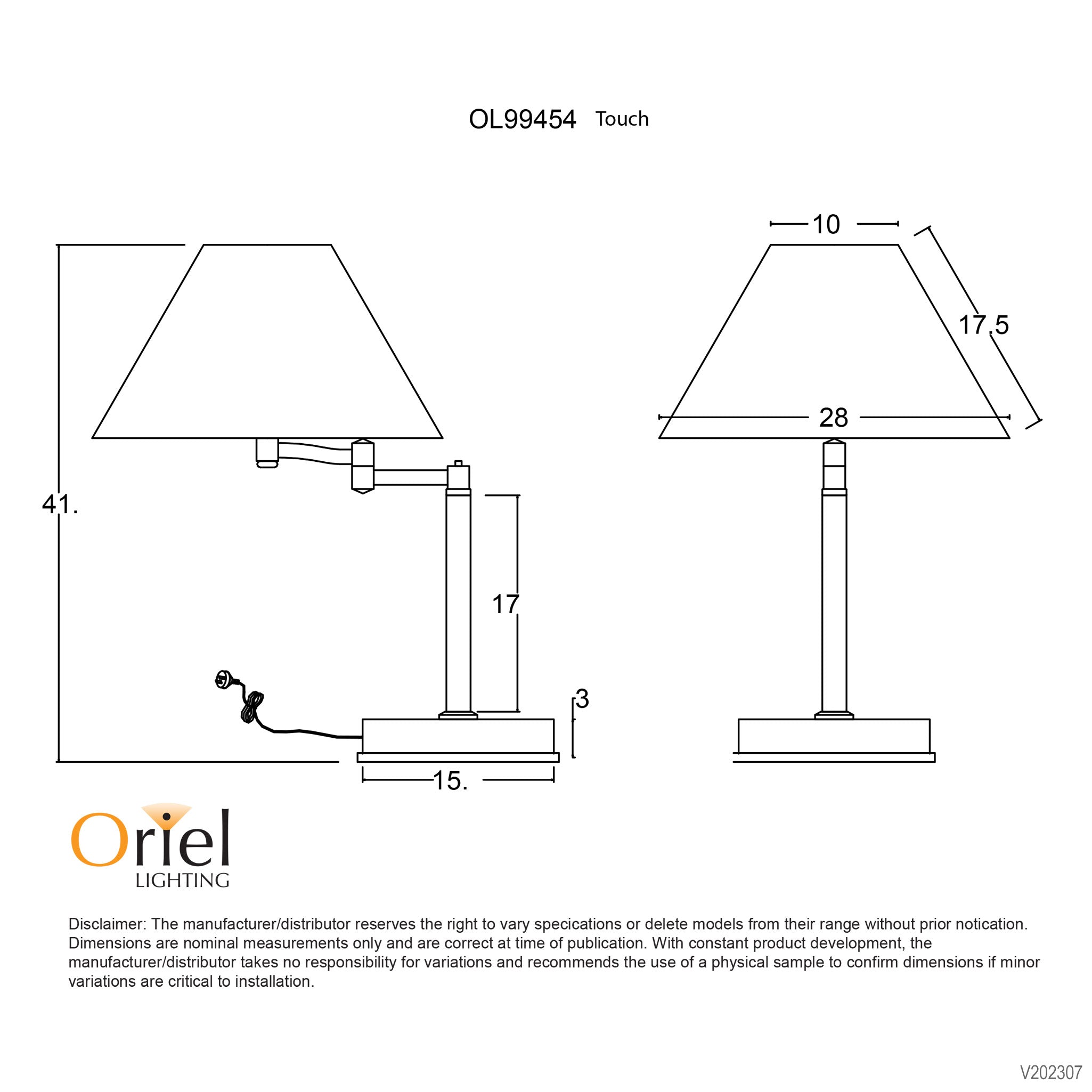 Zoe Antique Brass – Oriel Lighting