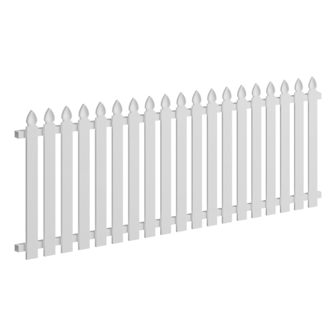 Aluminium 2035 x 900mm Colonial Picket Panel (Stonnington Speartop)