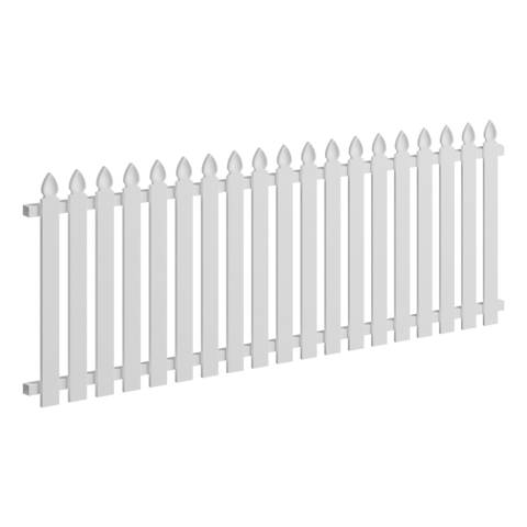 Aluminium 2035 x 900mm Colonial Picket Panel (Stonnington Speartop)
