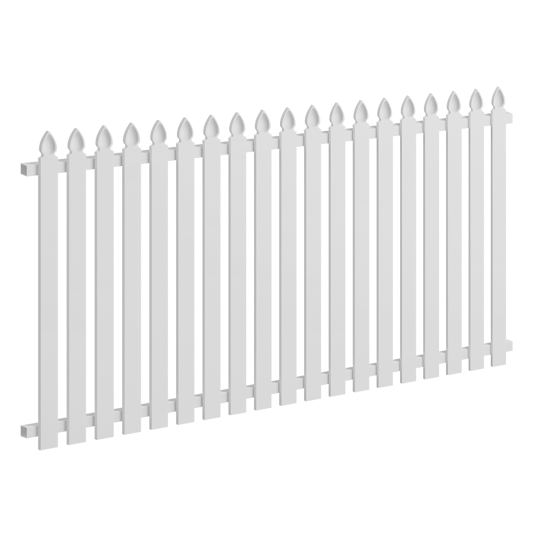 Aluminium 2035 x 1200mm Colonial Picket Panel (Stonnington Speartop)