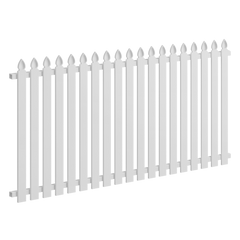 Aluminium 2035 x 1200mm Colonial Picket Panel (Stonnington Speartop)