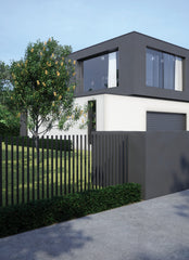 PIK Panel V2 - 1200Wx1280H - Black, Blade Picket Pool Fencing,