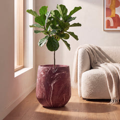 Ziggy Planter Red Marble Look (50cm) lifestyle image