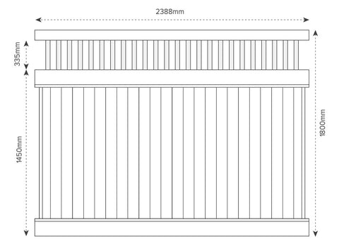 EAST HAMPTON PVC PANEL KIT, 7 year Warranty
