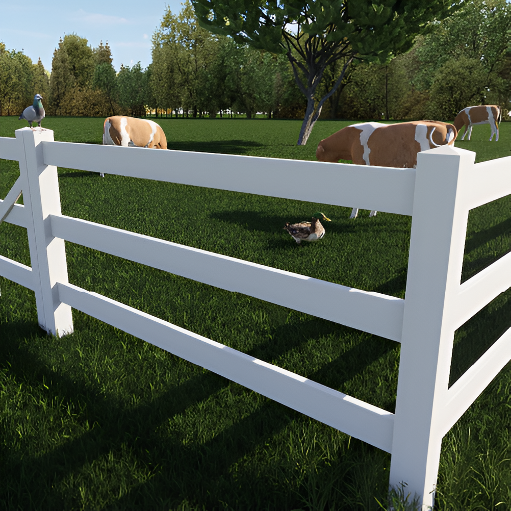 3 RAIL RURAL PVC PANEL KIT, 7 Year Warranty