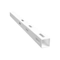 3 RAIL RURAL PVC CORNER POST - 127 x 127 x 2050mm, 7 Year Warranty
