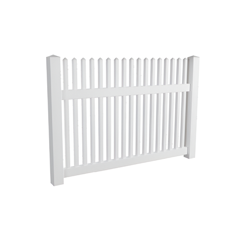 BAYSWATER PVC 1800mm W x 1200mm H GATE, 7 Year Warranty, Picket Gate