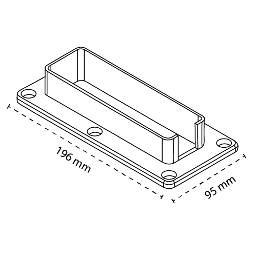 PVC BRACKET - 51 x 152mm, 7 year Warranty