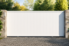 PVC Full privacy Sliding gate, Hampton Fence Gate, PVC, up to 2100 x 6100mm