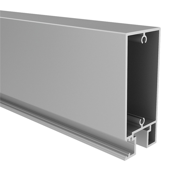 Glass Outlet Horizontal Gate Rail - Aluminium - 90 x 50mm, 4800mm - Image 8