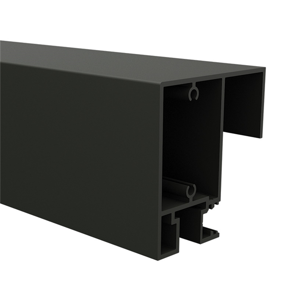 90 x 50mm sliding gate top rail, 6100mm, Woodland Grey