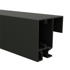 90 x 50mm sliding gate top rail, 6100mm, Woodland Grey
