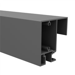 90 x 50mm sliding gate top rail, 6100mm, Monument