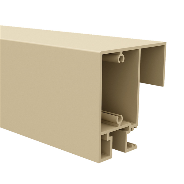 90 x 50mm sliding gate top rail, 6100mm, Primrose
