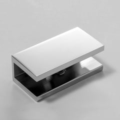 Frameless shower glass U BRACKET SQUARE 10mm glass - Chrome