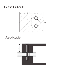 SQUARE SHOWER KNOB HANDLE - BRUSHED GUNMETAL