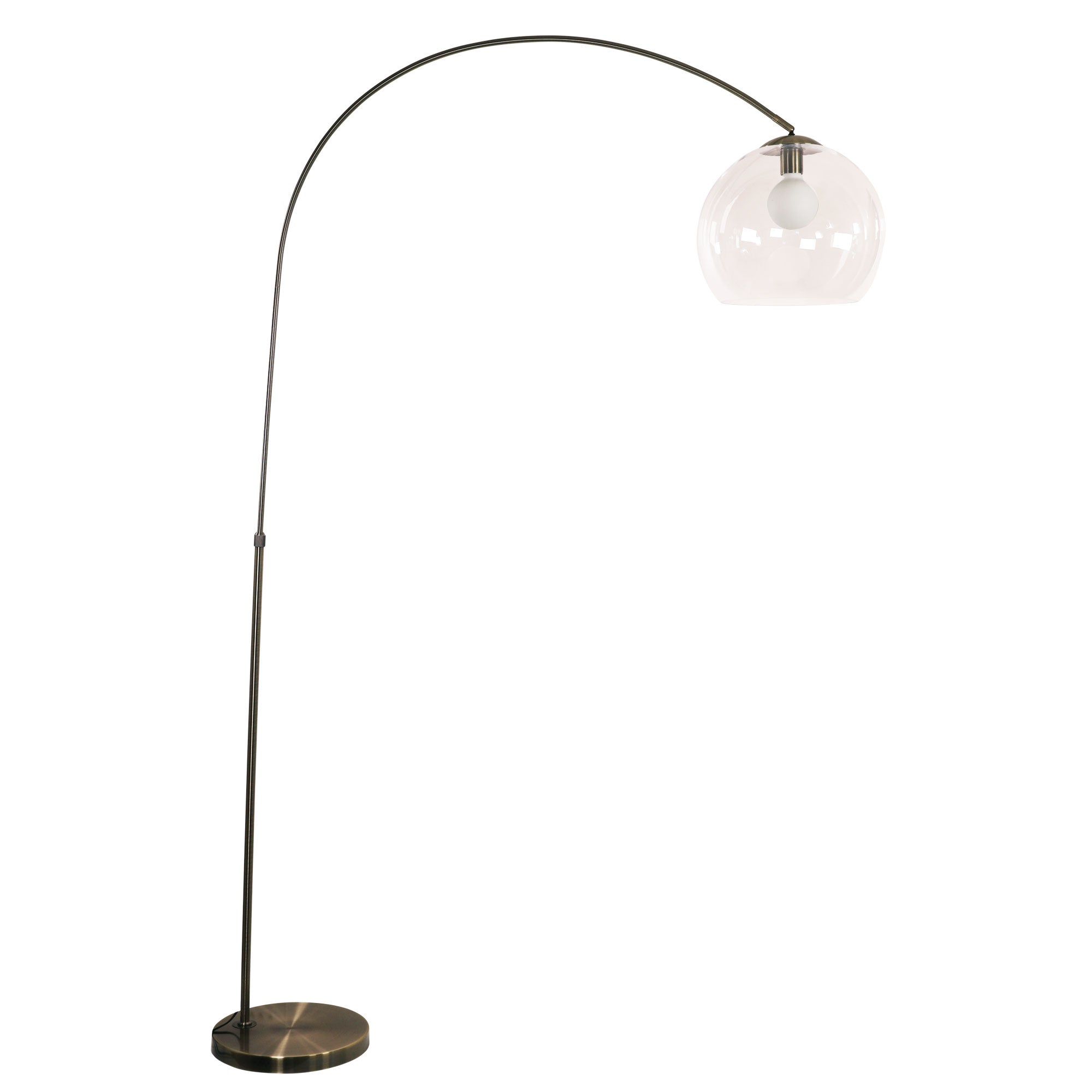 Over Antique Brass with Acrylic Shade Floor Lamp product image 4