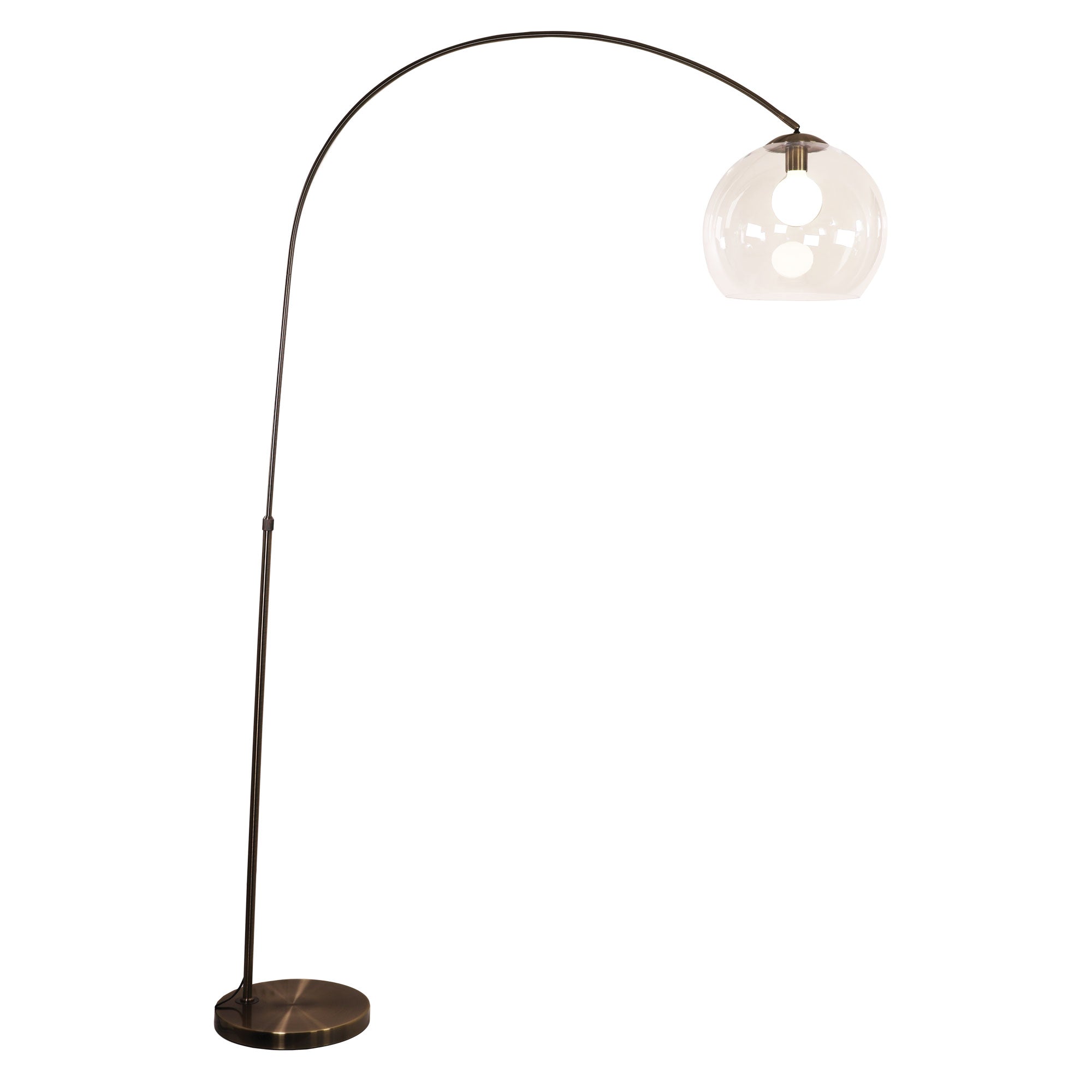 Over Antique Brass with Acrylic Shade Floor Lamp product image 3