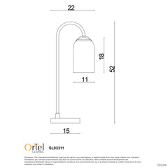 Arlington Opal Matt Glass Table Lamp product image 3