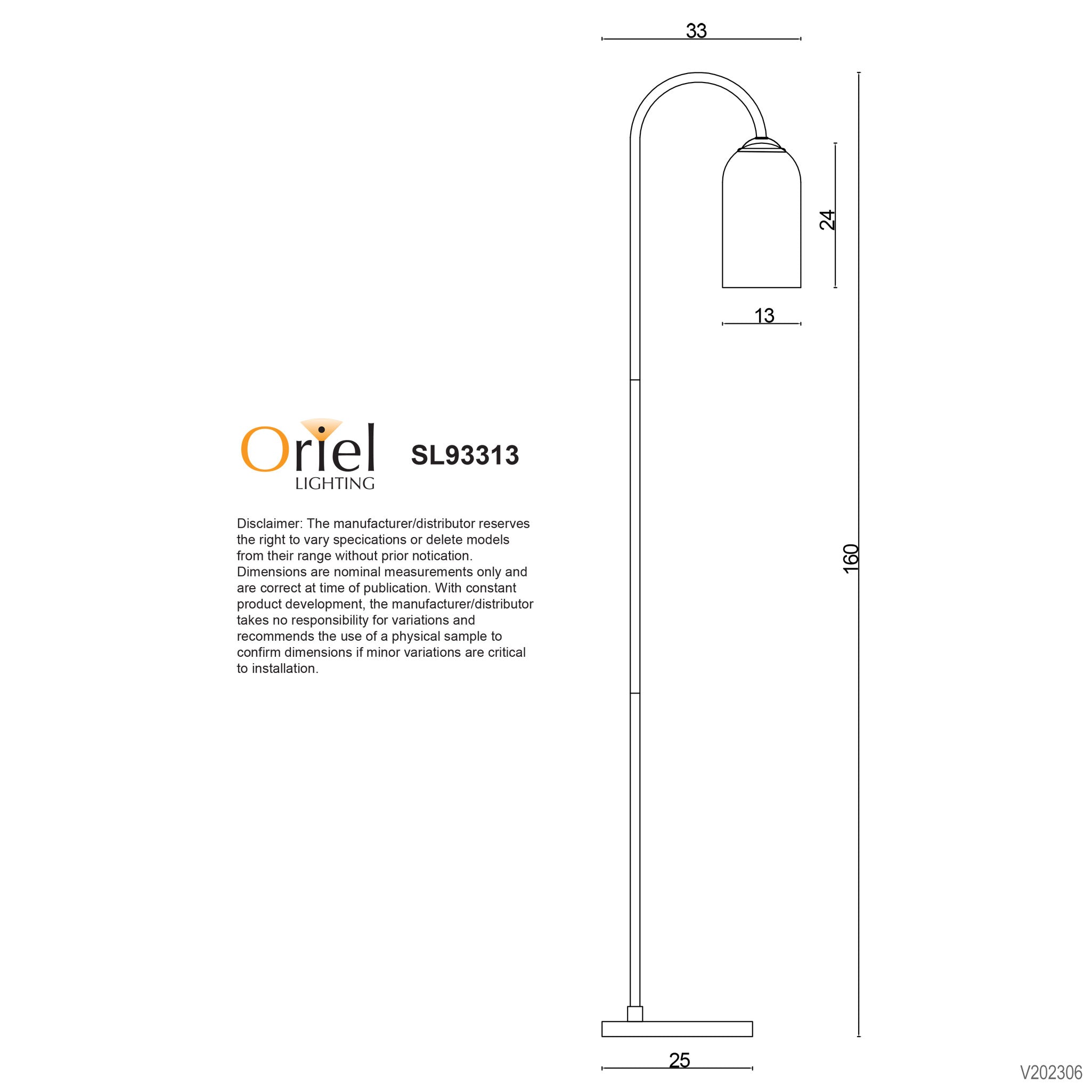 Arlington Opal Matt Glass Floor Lamp product image 3