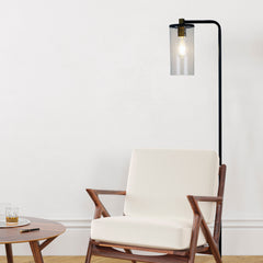 Raymont Floor Lamp styled in a room