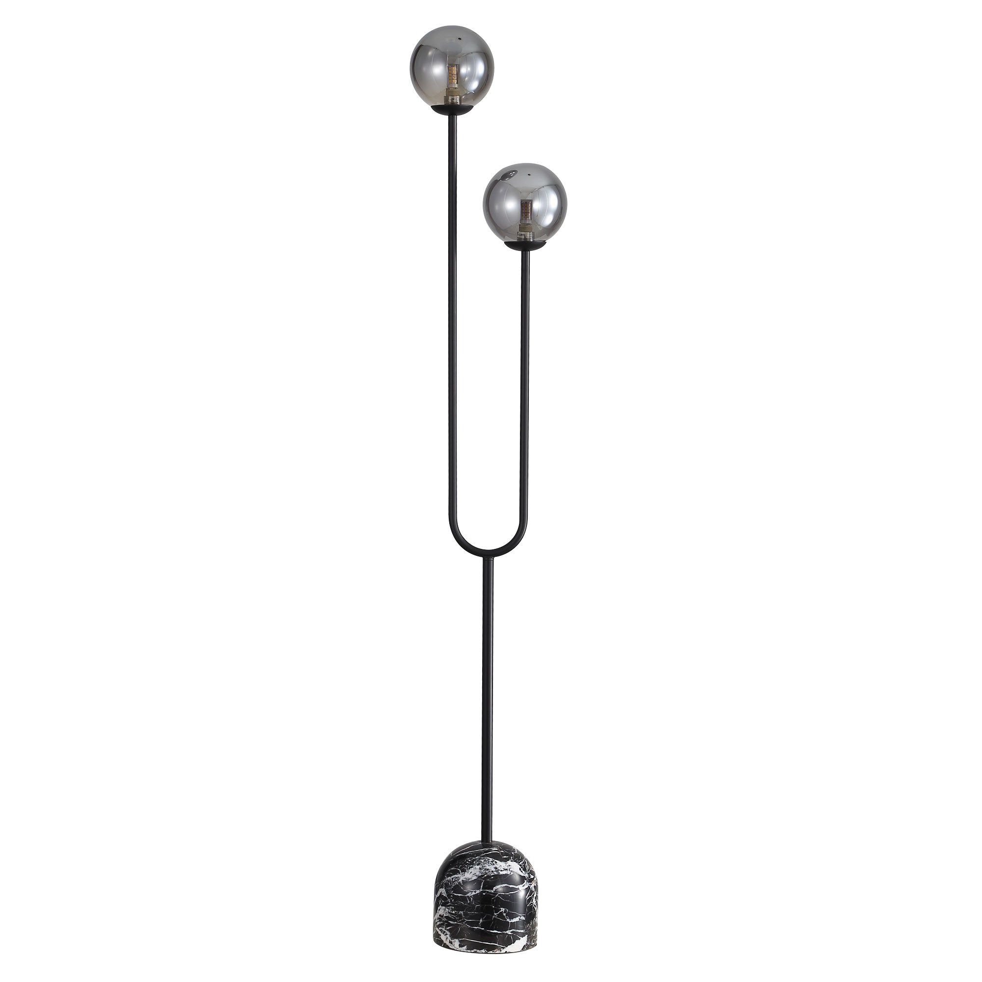 Tropez Decorative Floor Lamp with Smoke Glass Spheres product image 5