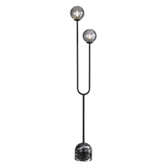 Tropez Decorative Floor Lamp with Smoke Glass Spheres product image 3