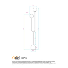 Tropez Decorative Floor Lamp with Smoke Glass Spheres product image 4