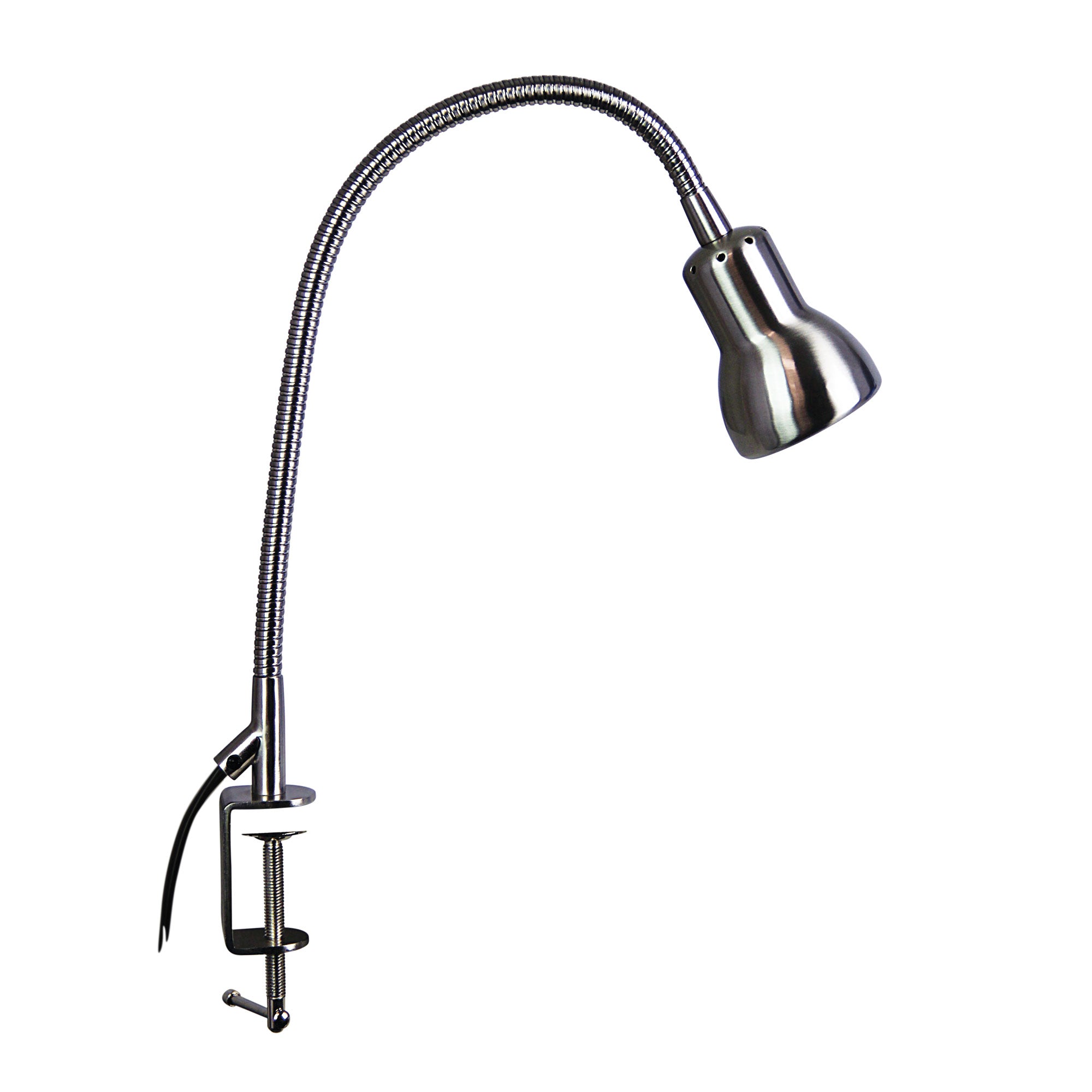 Scope Gooseneck Clamp Lamp Brushed Chrome Desk Lamp product image 3