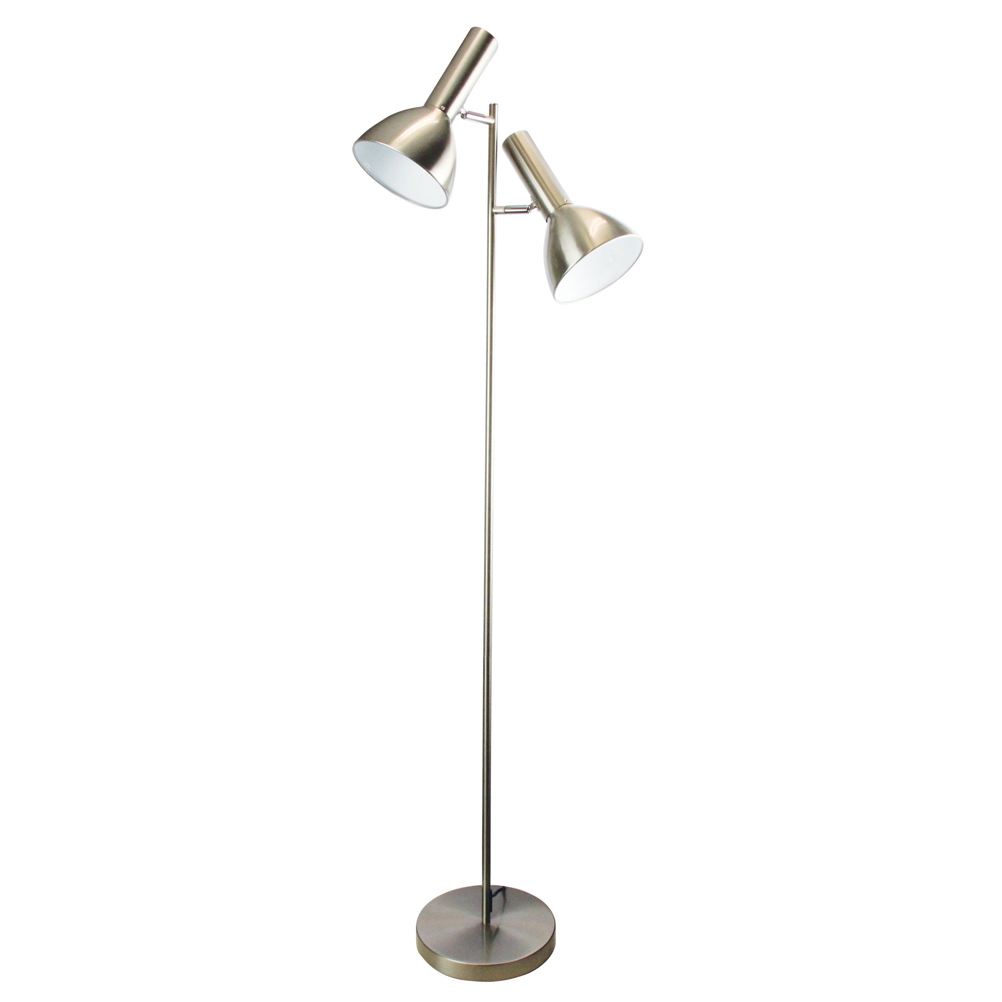 Vespa Mid-Century Twin Floor Lamp Brushed Chrome product image 3