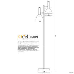 Vespa Mid-Century Twin Floor Lamp White product image 2