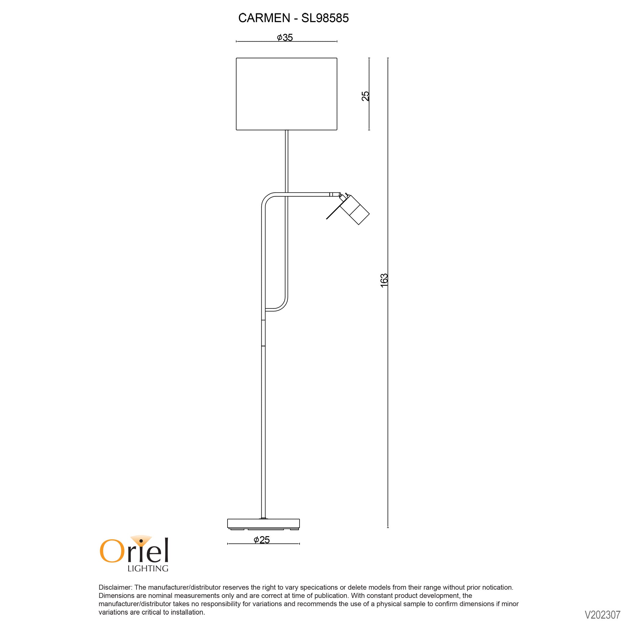 Carmen Floor Lamp with Child product image 2