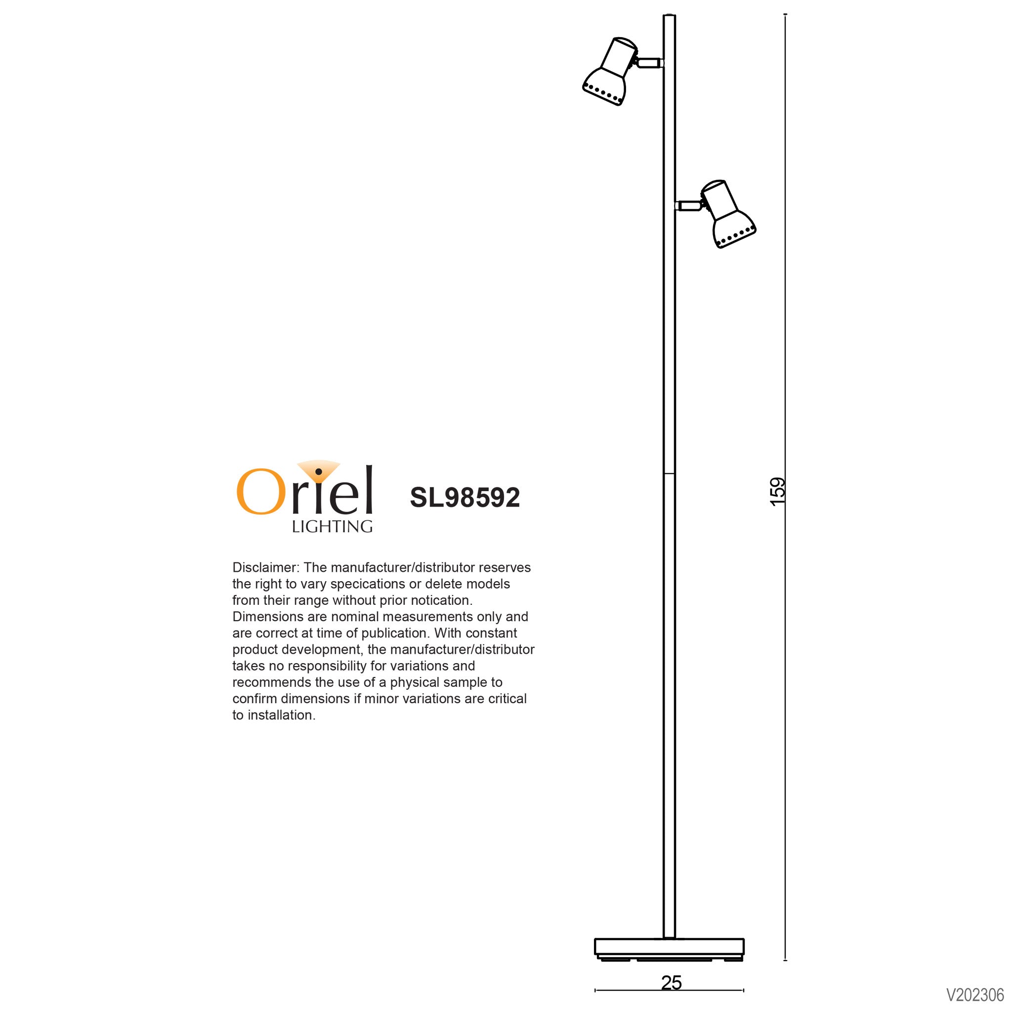 Daxam Twin Adjustable Floor Lamp product image 2