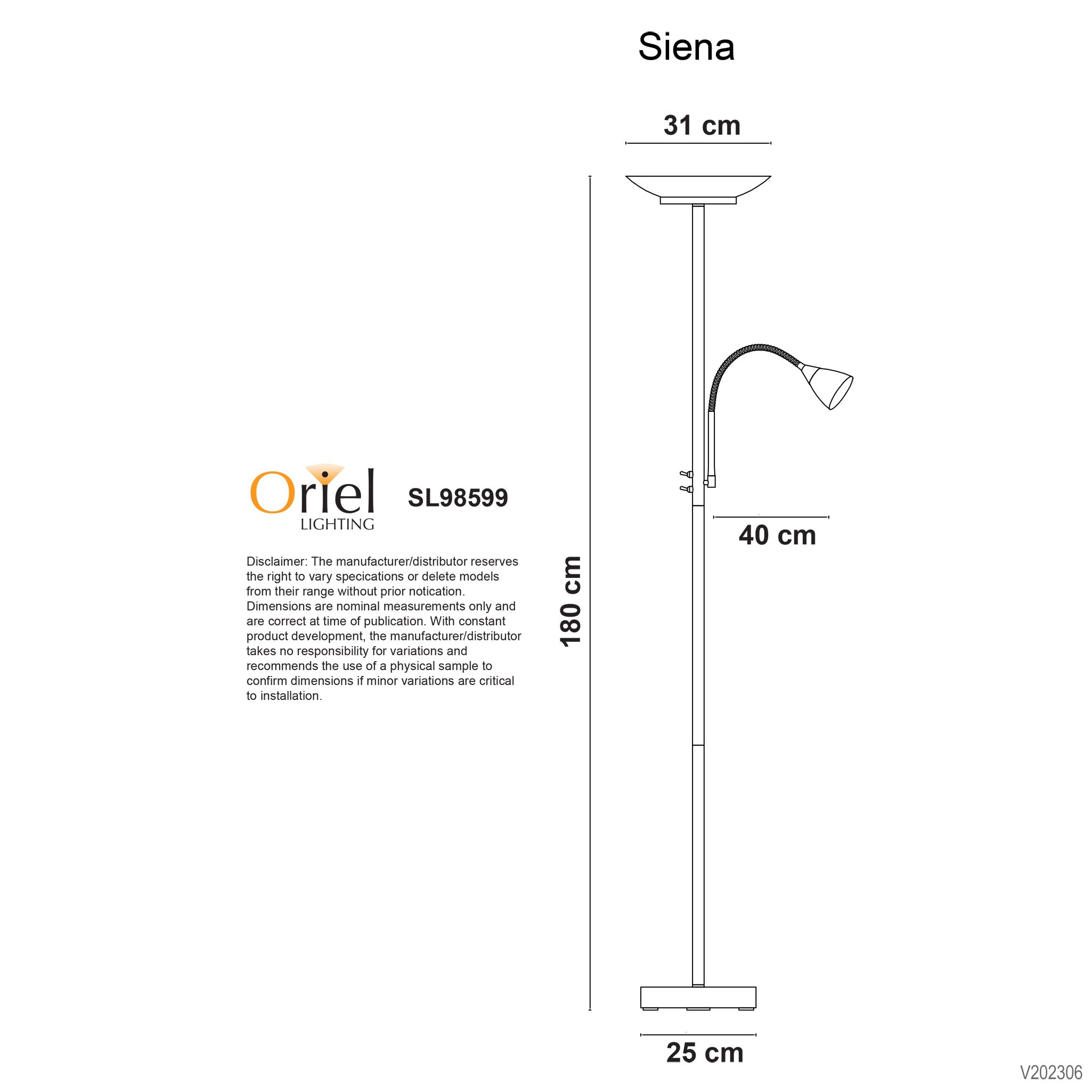 Siena Mother and Child LED Floor Lamp Antique Brass product image 3