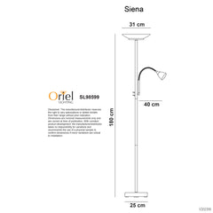 Siena Mother and Child LED Floor Lamp Antique Brass product image 3