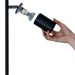 Ponte Adjustable Twin Floor Lamp Black product image 2