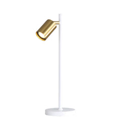 Ponte Desk Lamp White and Satin Brass product image 3