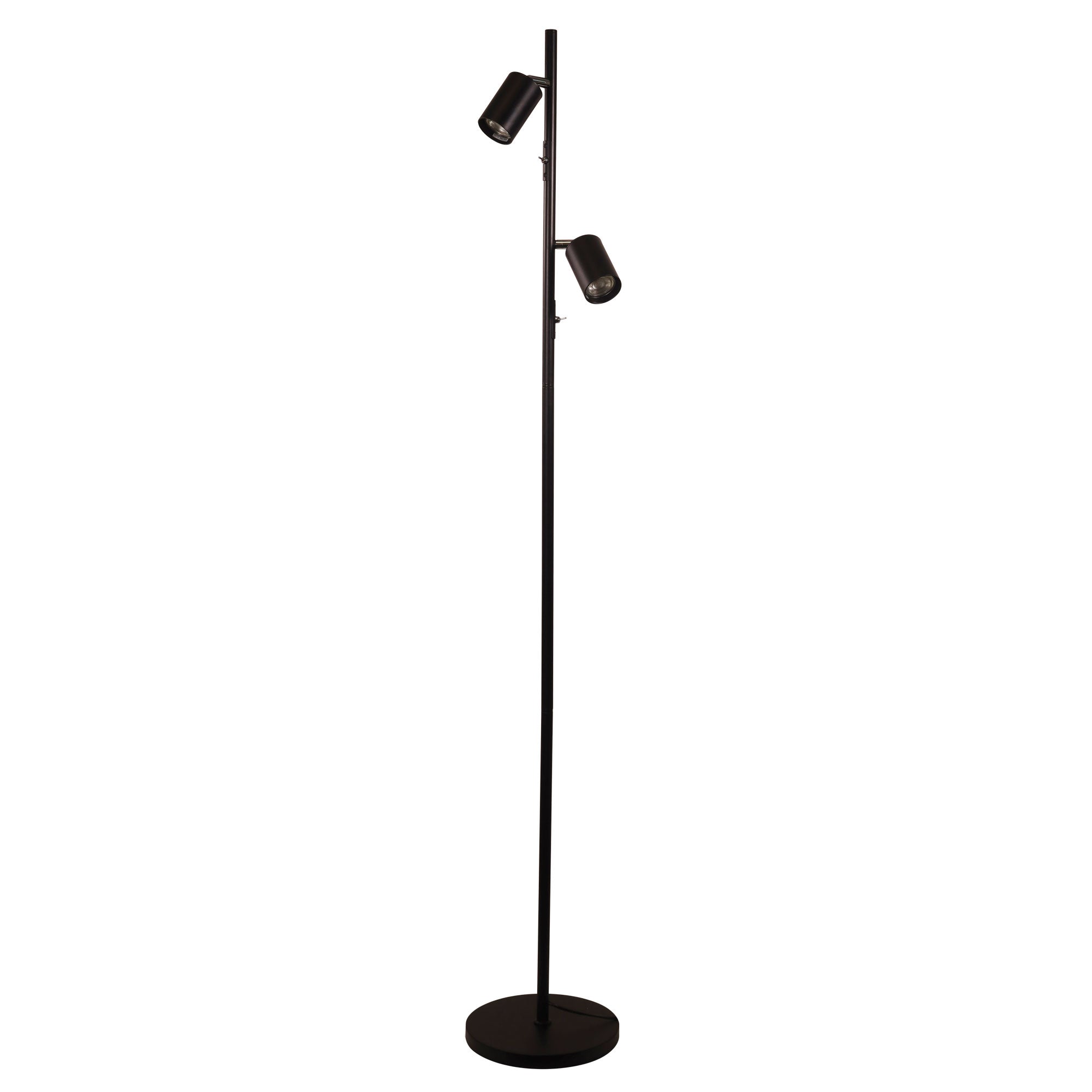 Ponte Adjustable Twin Floor Lamp Black product image 7