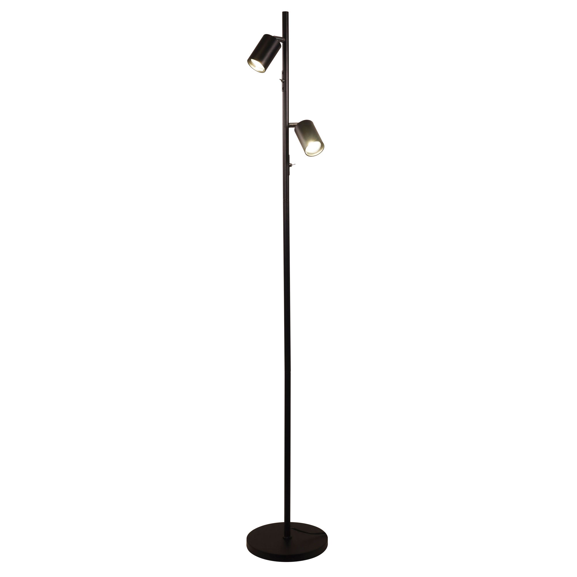 Ponte Adjustable Twin Floor Lamp Black product image 5