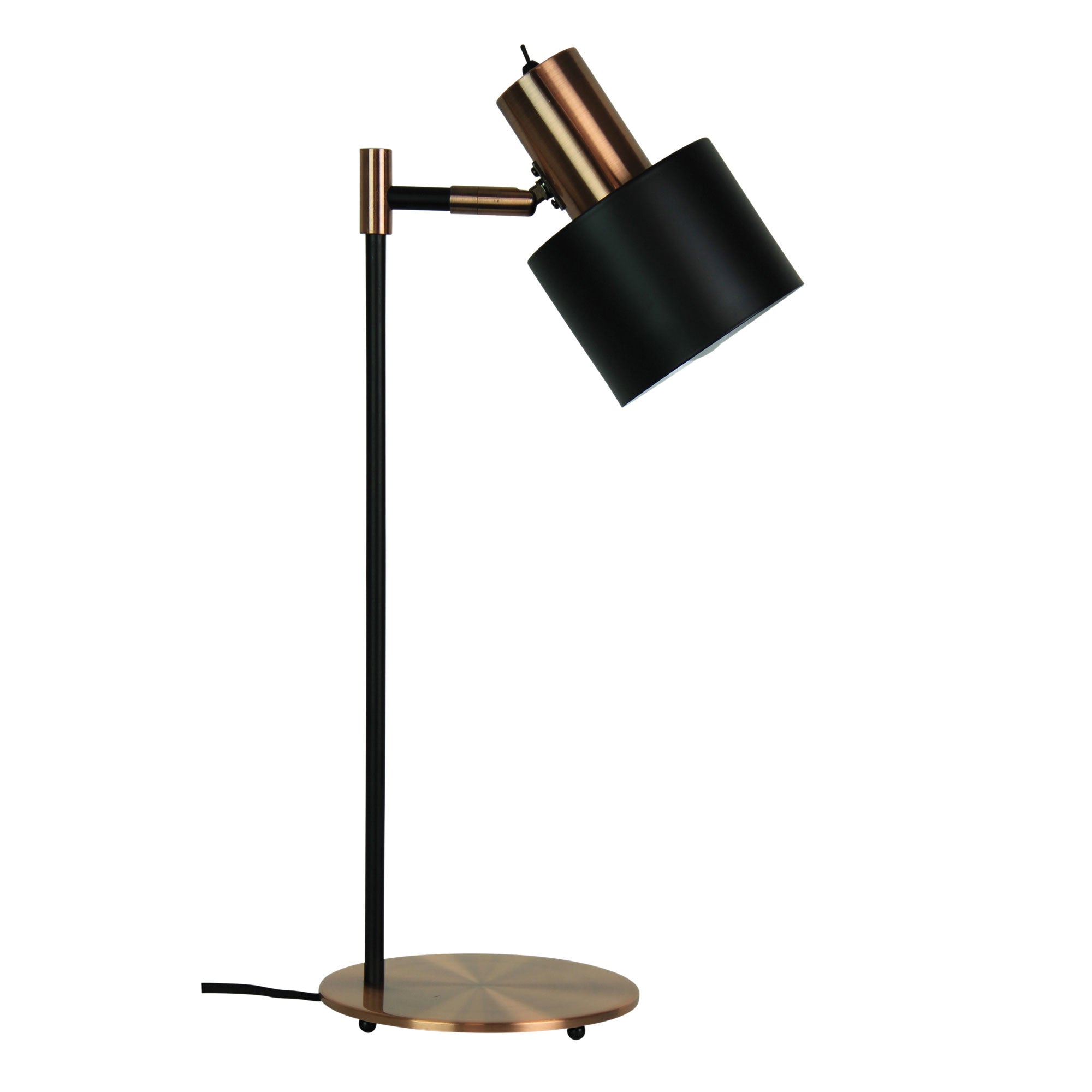 Ari Mid-century Desk Lamp Black and Brushed Copper product image 3