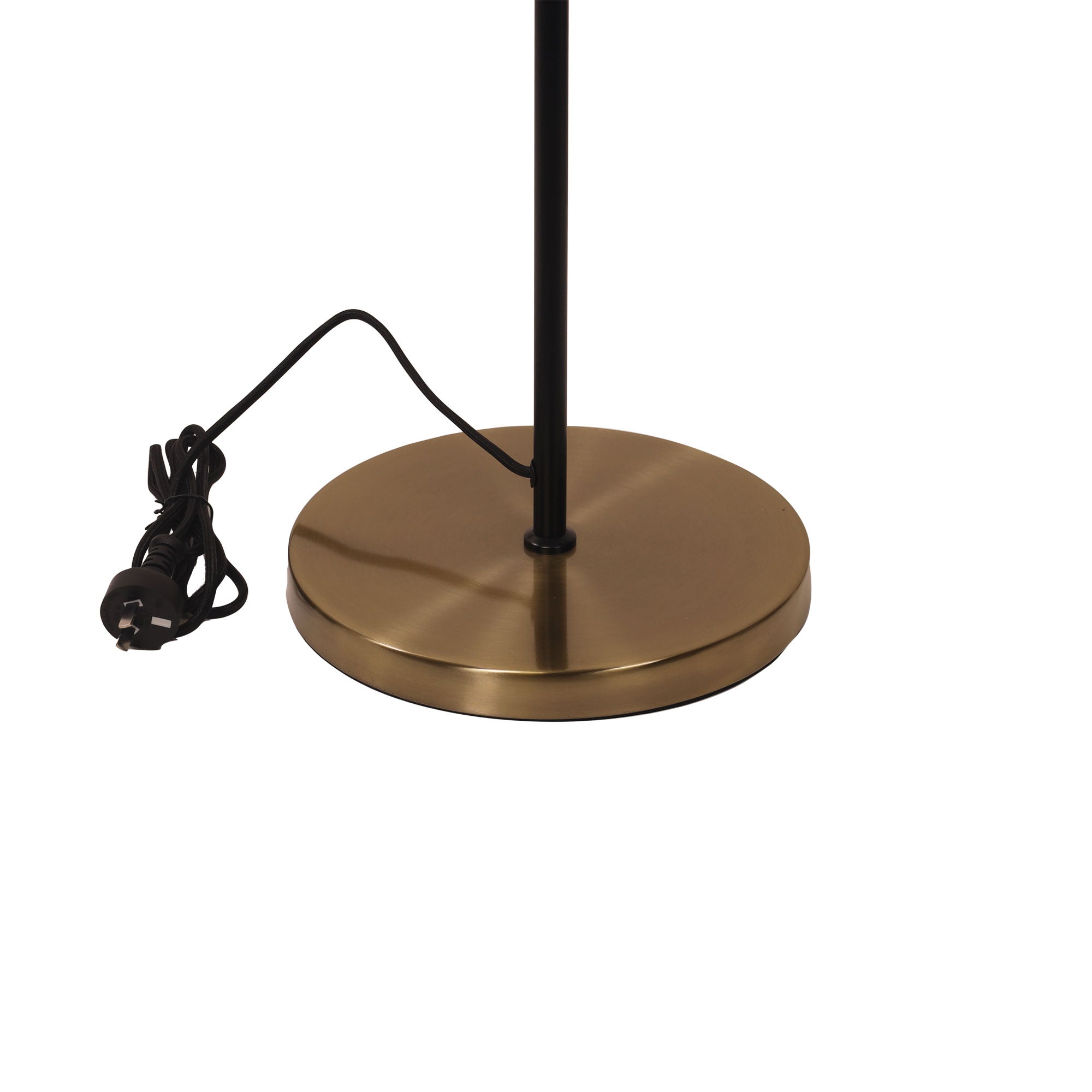 Ari Twin Mid-Century Floor Lamp Black and Antique Brass product image 3