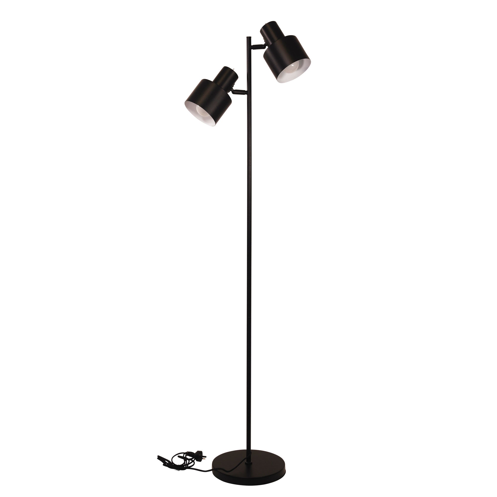 Ari Twin Mid-Century Floor Lamp Black product image 5