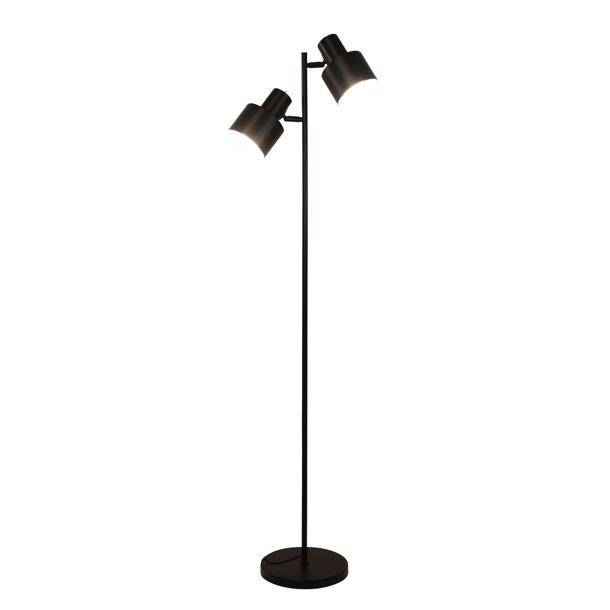 Ari Twin Mid-Century Floor Lamp Black product image 8