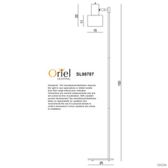 Ari Mid-Century Floor Lamp Black and Brushed Chrome product image 2