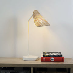 Malta Rattan Table Lamp styled in a room