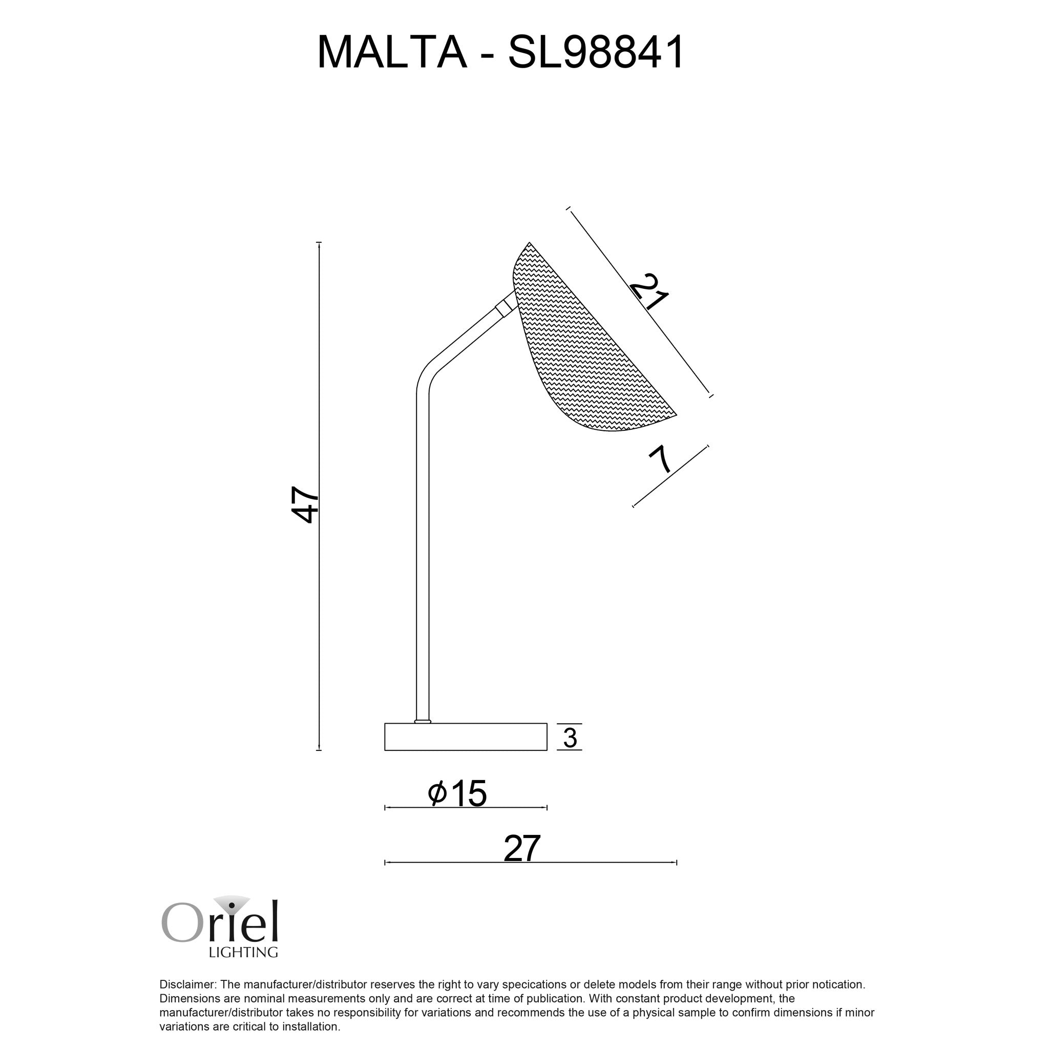 Malta Rattan Table Lamp product image 3