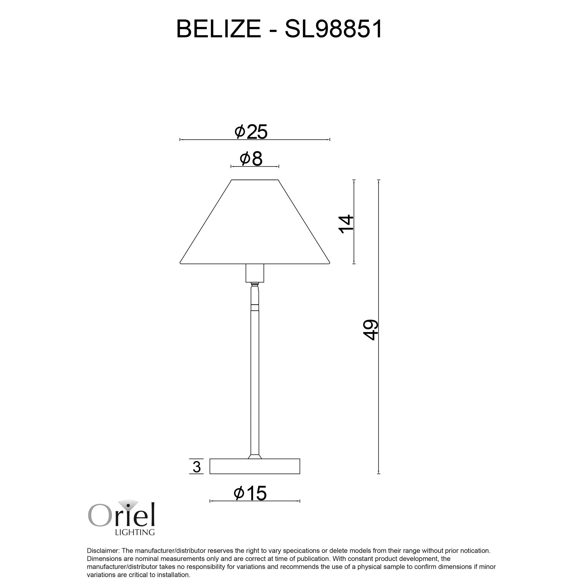 Belize Rattan Table Lamp product image 3