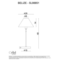 Belize Rattan Table Lamp product image 3