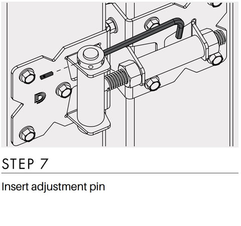 D&D - Hamptons gate HINGE - WHITE - 2pk